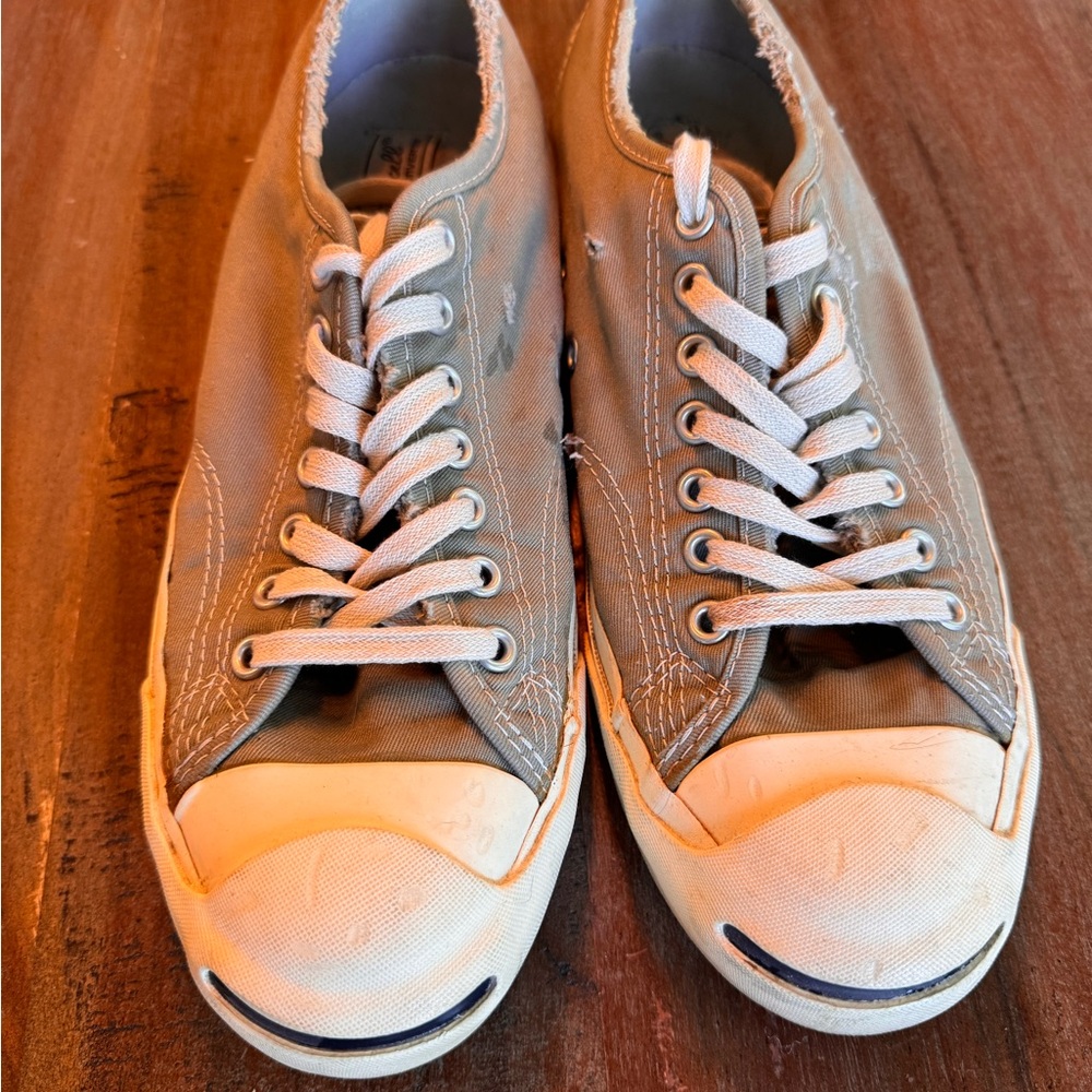 Converse Jack Purcell Gray Canvas Sneakers
